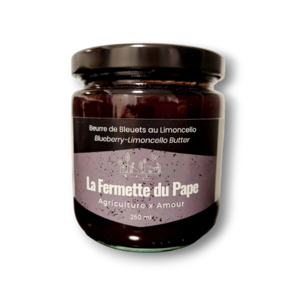 Beurre de Bleuets au Limoncello 250ml