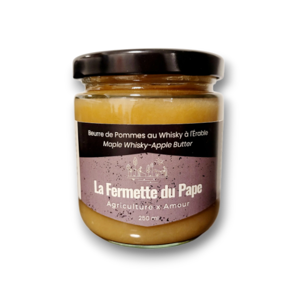 Beurre de Pommes au Whisky à l'Érable 250ml