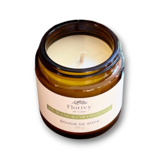 Bougie de soya - pin blanc & chèvrefeuille